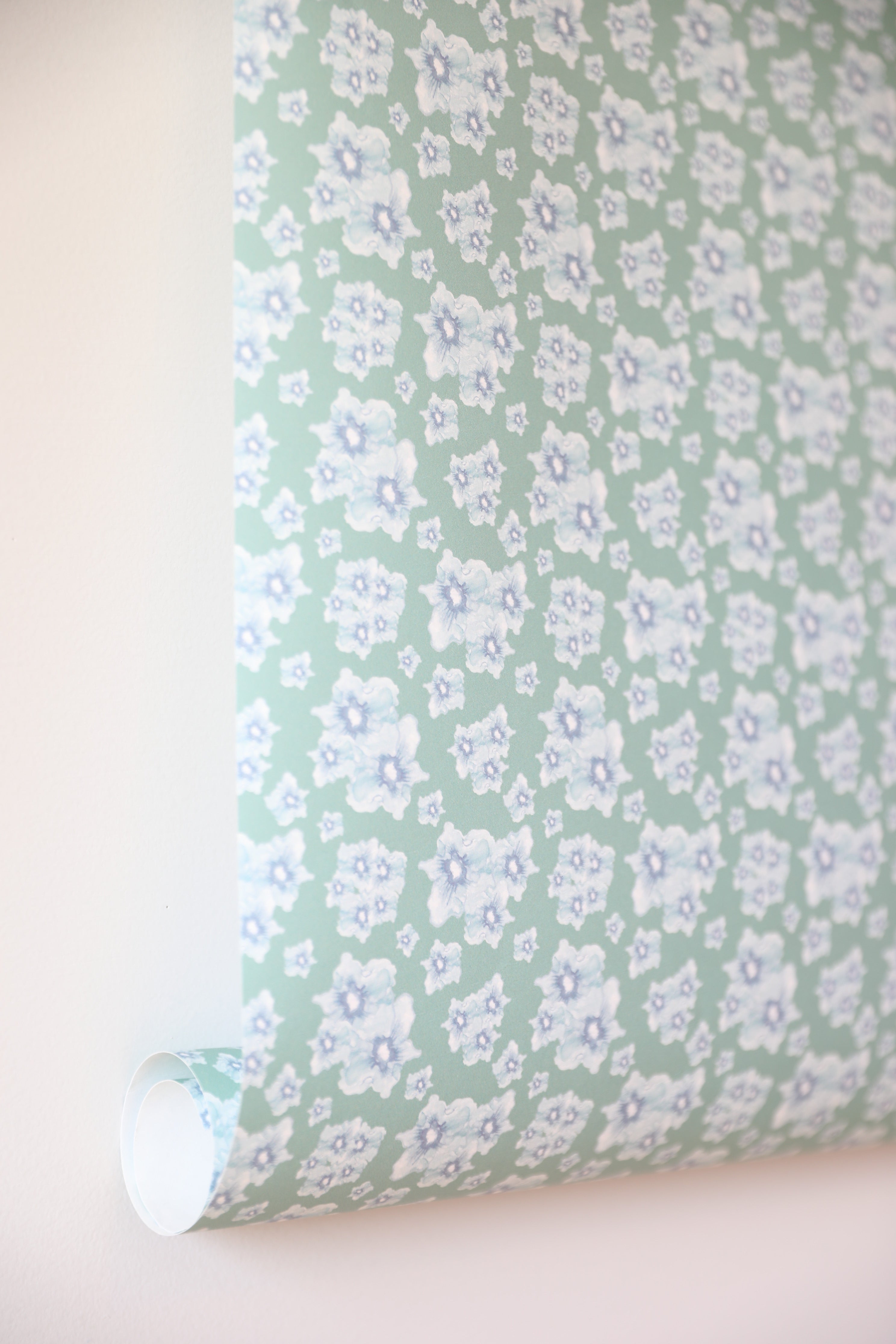 Cottage Garden luxury wallpaper with a small-scale floral pattern inspired by traditional English gardens, ideal for custom interiors, refined bedrooms, charming powder rooms, tailored living spaces, and luxury residential design projects.
