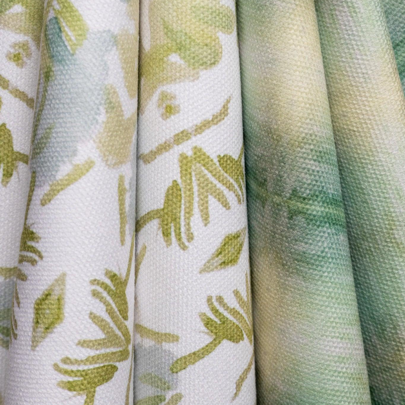 Painted Plaid Springy Green Fabric - Truett Designs