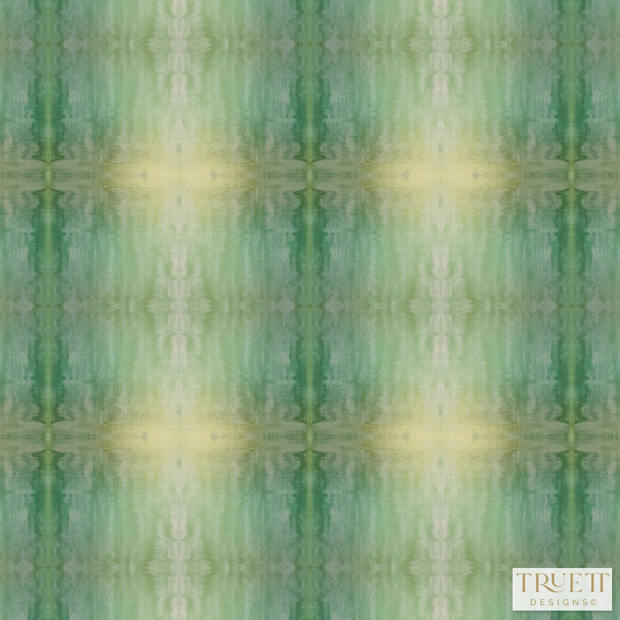 Painted Plaid Springy Green Wallpaper - Truett Designs