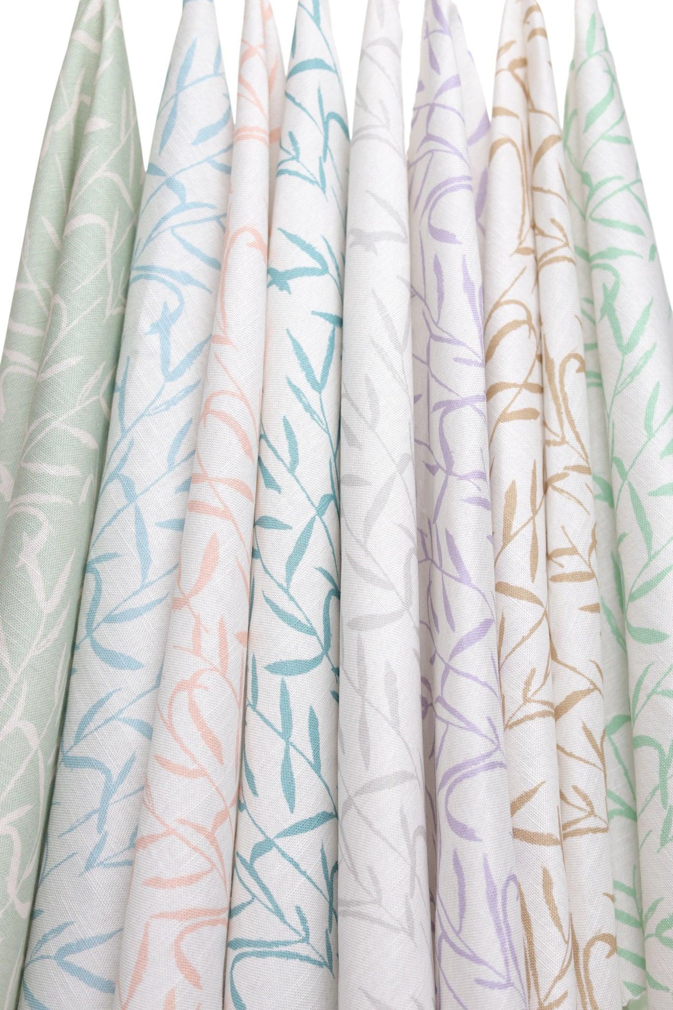 Botanic Mediterranean Sky Luxury Fabric - Truett Designs