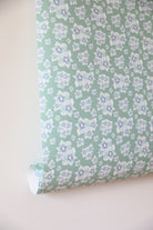 Cottage Garden luxury wallpaper with a small-scale floral pattern inspired by traditional English gardens, ideal for custom interiors, refined bedrooms, charming powder rooms, tailored living spaces, and luxury residential design projects.