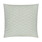 Greek Key Drop Fresh Eucalyptus Small Repeat Luxury Pillow by Truett Designs featuring a traditional Greek key-inspired pattern with a refined stripe-like appearance in fresh eucalyptus green. Handcrafted in England from sustainably printed luxury fabric, this designer decorative pillow adds structure, softness, and timeless elegance to sofas, beds, accent chairs, and layered interiors. Ideal for interior designers seeking luxury throw pillows, classic green textiles, artisan-crafted home décor, and versati