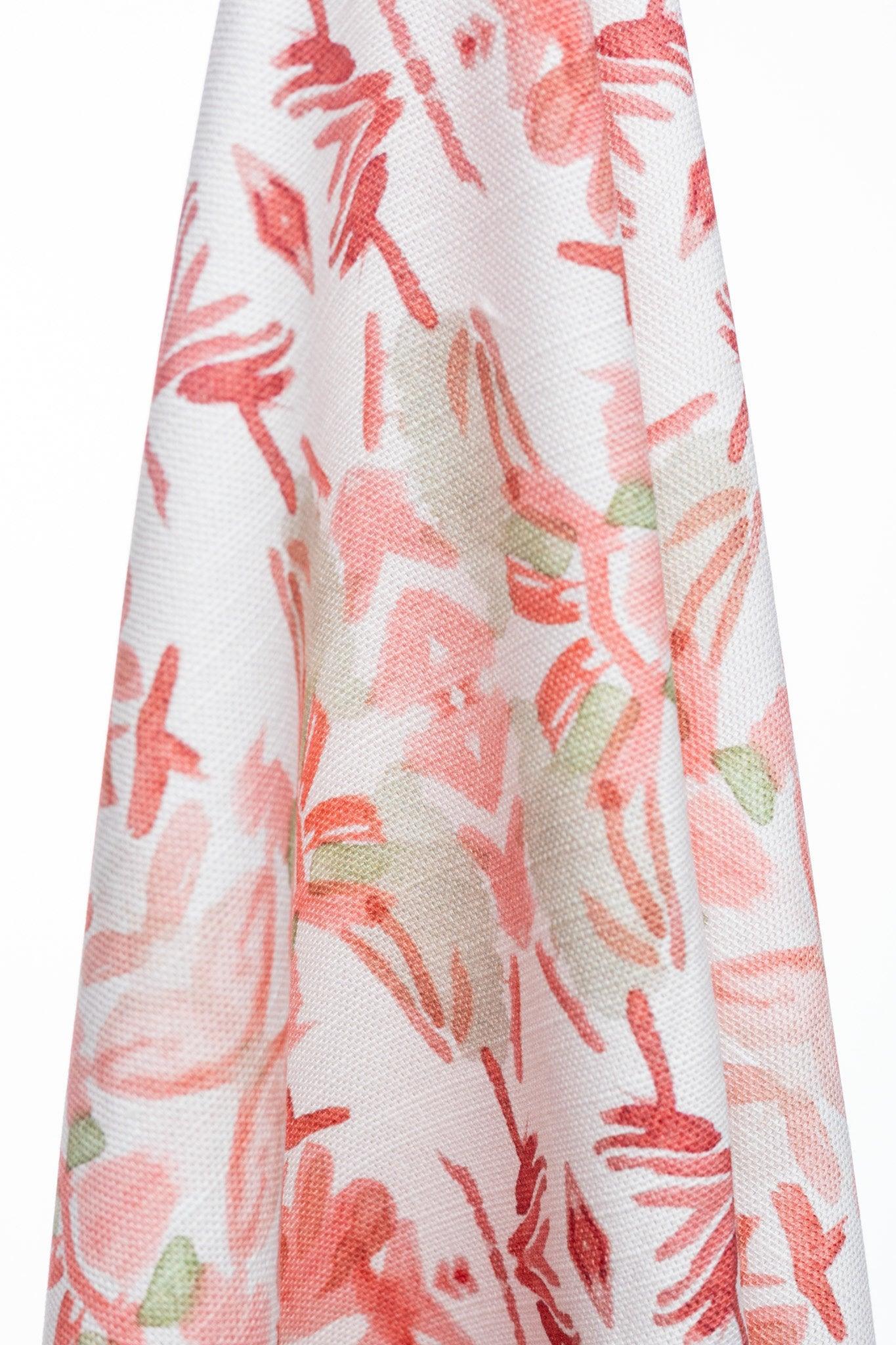 Strawberry Wildflowers I Luxury Fabric Large Repeat - Truett Designs