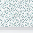 Botanic Teal Luxury Wallpaper - Truett Designs