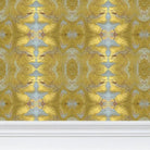 Gilt Gold & Merlot Luxury Wallpaper Large Repeat - Truett Designs