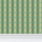 Painted Plaid Springy Green Wallpaper - Truett Designs